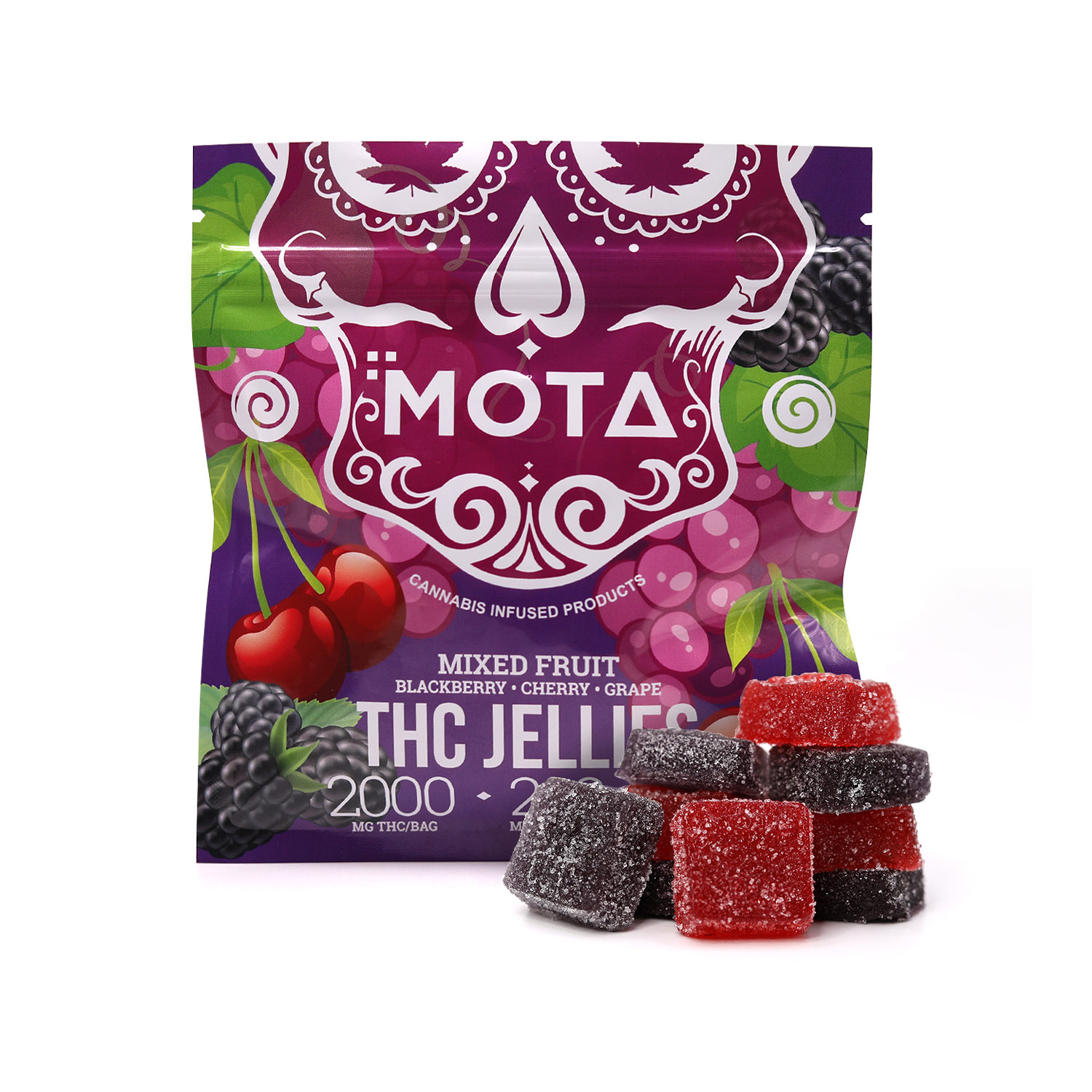 Mota 2000mg THC Mixed fruit Jellies